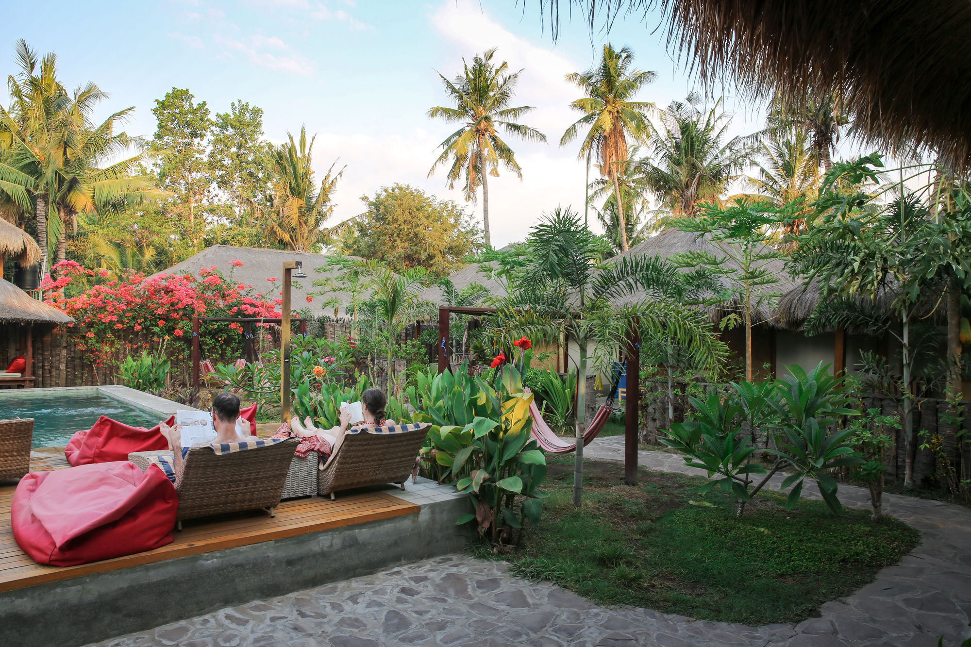 3W Cottages And Villas Gili Air Exteriör bild